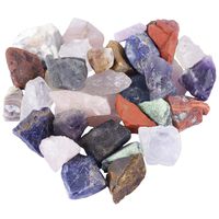 mookaitedecor 1 lb Bulk Natural Raw Crystals Rough Stones for Tumbling,Cabbing,Polishing,Wire Wrapping,Wicca & Reiki Crystal Healing,Assorted Stones