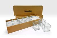 Cocod'or Square Glass Tealight Holder 12Pack