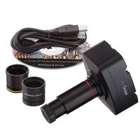 AmScope 10MP Photo Video Microscope Camera with Calibration Kit Compatible with 2000/XP/Vista/7 and Mac OS 10.6 & Higher