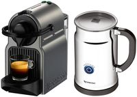 Nespresso A+C40-US-TI-NE Inissia Espresso Maker with Aeroccino Plus Milk Frother, Titan (Discontinued Model)