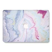 One Micron Compatible MacBook Air 11 Inch Case Plastic Pattern Hard Case Shell Compatible MacBook Air 11.6 Inch (Model: A1465 and A1370)-Pink Marble
