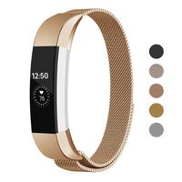 Keasy Replacement Metal Bands Compatible for Fitbit Alta and Fitbit Alta HR, Stainless Steel Replacement Bands for Women Men (Rose Gold, Small)