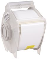 Brady 76698 GlobalMark 100' Length x 2.25" Width, B-581 Repositional Vinyl Film, White Tape