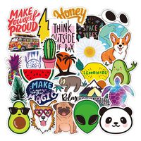 VSCO Vinyl Stickers for Water Bottles Hydro Flask Cute Sticker 40 Pcs Trendy Waterproof Cute Stickers for Laptop, Luggage, VSCO Stuff Stickers for Kids Teens Girls Boys