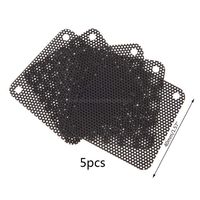 V2AMZ - 5PCS PVC Fan Dust Filter PC Dustproof Case Cuttable Computer Mesh Cover 40mm Mesh Black Mr29 19