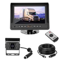 Uzone Backup Camera System 7inch Monitor with IP68 Waterproof Night Vision Camera for Car/SUV/RV/Pickup/Truck/Trailer Easy Installation