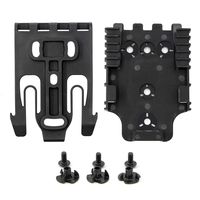 RioRand Quick Locking System Kit with QLS 19 Duty Holster Locking Fork and QLS 22 Duty Receiver Plate Black