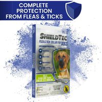 ShieldTec Flea and Tick Collar for Dogs, 12 Weeks of Age or Older, One Size Fits All, 6 Months Protection