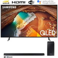 Samsung QN82Q60RA 82" Q60 QLED Smart 4K UHD TV (2019 Model) with Samsung HWQ60R Soundbar w/Wireless Subwoofer