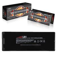 LB1 High Performance Battery for Apple Macbook 13-inch Ma700ll/a MA701 MB063B/A Fits A1181 A1185 MA561 (Black)