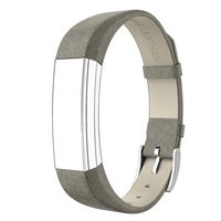 SWEES Genuine Leather Bands Compatible with Alta & Alta HR, Genuine Leather Band with Buckle Replacement Wristband Small & Large Women Men, Silver, Gold, Black, Brown, Pink, Grey