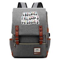Unisex Business Laptop Backpack College Student School Bag Travel Rucksack Daypack with USB Charging Port (One_Size, Grey)