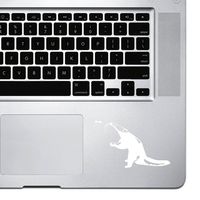 StickAny Palm Series Anteater Sticker for MacBook Pro, Chromebook, and Laptops (White)