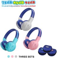 3 Pack SIMOLIO Bluetooth Headphones for Kids,Hearing Protection Children Headphones Wireless,Bluetooth Kids Headphone with Music Share,Kids Safe Headsets for Girls,Boys,Wireless Headphone for Toddlers