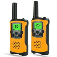 Girl Toys Age 3-12, Long Range Two Way Radios for Adults Gifts for Girls Age 3-12 Christmas Birthday Gifts Presents Toy for 3-12 Year Old Girls Orange MDJ05