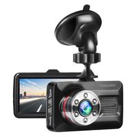 TOGUARD Dash Cam 6 LEDs Night Vision Car Camera 1080P FHD DVR Dash Camera for Cars, 3" Screen 170° Wide Angle, Parking Monitor, G-Sensor, WDR, Motion Detection