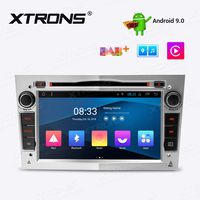 XTRONS 7 Inch Android 9.0 Car Stereo Radio GPS Navigator with Bluetooth 5.0 USB SD DVD Drive Supports Car Auto Play Backup Camera DVR Full RCA SWC for Opel Astra Vectra (Silver)