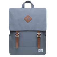 Stylish School Bookbag Kaukko College Student Laptop Backpacks fit 14" Laptops (Grey-KS04)