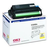 Oki Yellow Image Drum, 15000 Yield, Ships with 1000 Yield Toner (42126658)