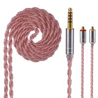 Yinyoo Upgrated 6 Cores Copper Stereo Earphone Cable MMCX 4.4mm Balanced Replacement Cable for TIN Audio T2 T3 T2 PRO KBEAR F1 Yinyoo PRO HQ5 HQ6 Shure SE215 SE535 UE900(Copper MMCX 4.4mm)