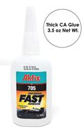 Akfix Thick Super Glue. Cyanoacrylate CA Glue Clear 125GW - 3.5 oz NetW.