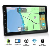 BXLIYER Android 8.1 Double Din Android Car Stereo | 10.1 Inch Octa Core 2G+32G | In Dash Car Radio GPS Navigation Head Unit With Mirror Link Google Bluetooth WiFi 4G Video Out | Free Backup Camera |