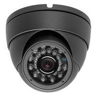 2 Megapixel 1080P Dome IR HD-CVI HD-TVI AHD CVBS 700TVL (4 options in 1) Camera 24IR 2.8mm WIDE ANGLE lens Vandalproof Small Indoor Outdoor Aluminum Housing Security Camera for Gray Color