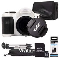 Vivitar ViviCam S1527 16.1 Megapixel Compact Camera, White (VS1527-WHT)