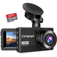 Dash Cam with SD Card（32G） Carigogo 1080P Full HD Dash Camera for Cars Recorder 3.2" Screen 170°Wide Angle, Night Vision, G-Sensor, WDR, Parking Monitor, Loop Recording, Motion Detection