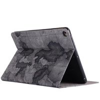 2017 iPad 9.7 Case Cover,Dream Wings Map Pattern Slim Book Style Stand with Card Slots Screen Protective for Apple New iPad 9.7 inch 2017 Released Tablet (2017 iPad 9.7, Grey)