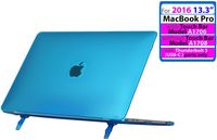 iPearl mCover Hard Shell Case for New 2016 13-inch Model A1706 / A1708 MacBook Pro (Aqua)