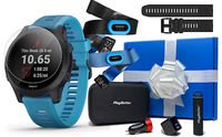 Garmin Forerunner 945 (Tri-Bundle) Beat Yesterday Gift Box Bundle | +Extra Band, Chest HRM-Tri & HRM-Swim, Screen Protectors, PlayBetter Portable Charger, Adapters & Case