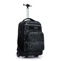 Tilami Rolling Backpack 18 inch Wheeled Laptop Backpack Waterproof School College Student Travel Trip Boys and Girls, Grey