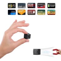 [Upgrade Version] Mini Spy Camera Cop Spy Cam 1080P Spy Camera Wireless Hidden Support 128 gb Card Mini Camera Spy Hidden Spy Camera-No WiFi Needed-Nanny Cam with Night Vision and Motion Detection