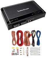 Rockford Fosgate Prime R150X2 R150 150 Watt RMS 2-Channel Car Amplifier+Amp Kit
