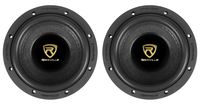 (2) Rockville W65K9D2 6.5" 1000 Watt Car Audio Subwoofers Dual 2-Ohm CEA Subs