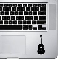StickAny Palm Series Acoustic Guitar Sticker for MacBook Pro, Chromebook, and Laptops (Black)