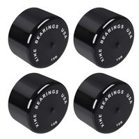 XiKe 4 Pcs 70019 Bra Model 19B Caps Replacement for Bearing Buddy 1980, 1980A, 1938, 1968, 2047, 2080 and 2080T Black.