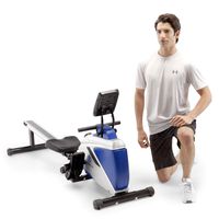 Marcy Foldable Magnetic Rowing Machine with Adjustable Resistance & Transport Wheels ME-1018RE, One Size