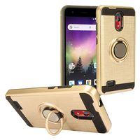 Coolpad Illumina P3310A - Hybrid Hard Case w/Ring Stand - RS2 Gold