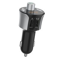 Bluetooth FM Transmitter for Car, Palumma Wireless in-Car Stereo Radio Adapter Car Kit Hands Free Calling, 3.4A Dual USB Ports Smart Car Charger