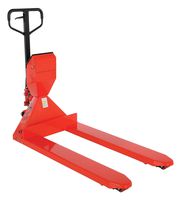 Vestil PM-2748-SCL-LP Steel Pallet Truck with Digital Scale, 5000 lbs Capacity, 48" Length x 27-1/2" Width Fork