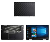decalrus - Protective Decal for Dell Inspiron i7586 / 7586 (15.6" Screen) Laptop Black Carbon Fiber Skin case Cover wrap CFdellInspiron15_I7586Black