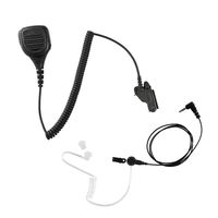 Maxtop APM250ARP25-M7 Heavy Duty Shoulder Speaker Microphone for Motorola with Listen Only Earpiece