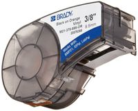 Brady M21-375-595-OR BMP21 Tape B- 595 Indoor/Outdoor Vinyl Film Size: 3/8" x 21' BLK/ORN