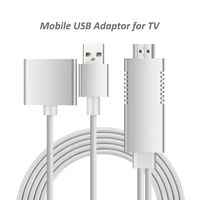 Upgrade HDMI Adapter Mirror link Miracast Phone link, Lightning/Mini USB/Type-C to HDTV Projector 1080P for iPhone iPad Android Smartphones Samsung HTC Motorola