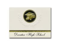 Signature Announcements Decatur High School (Federal Way, WA) Graduation Announcements, Presidential style, Basic package of 25 Cap & Diploma Seal. Black & Gold.