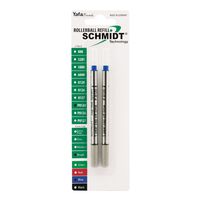 Schmidt P8120 Short Capless Rollerball Refill Broad Point 1.0mm, Blue, 2 Pack Blister (SC58134)