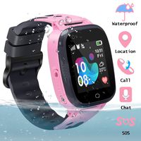 Kids Smart Watch Waterproof GPS Watch Smartwatch Phone for Kids with Touch Screen SOS Game Remote Call Sport Smart Watch Camera Two-Way Call Digital Watch Kids Christmas Birthday Watch Kids Gifts