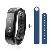 Diggro ID115HR Smart Bracelet Heart Rate Bluetooth 4.0 Sports Pedometer Calorie IP67 Waterproof Sleep Monitor Call/SMS Reminder Sedentary Reminder for Android iOS